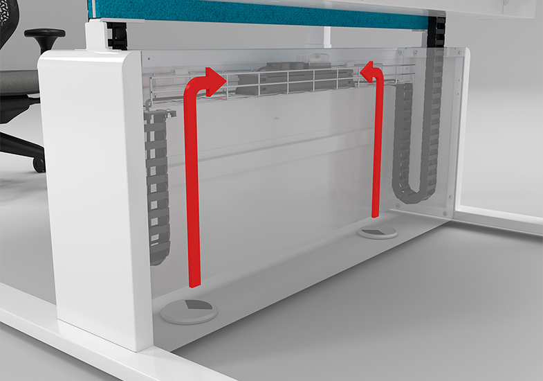 height-adjustable-standing-desk-bulk-capacity-cable-riser-white